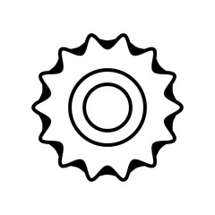 beautiful flower garden decorative icon