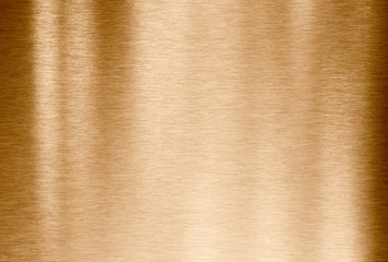 Copper or bronze brushed metal background or texture