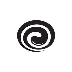 Fototapeta na wymiar spiral shape swirl motion abstract logo vector