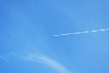 airplane in the sky
