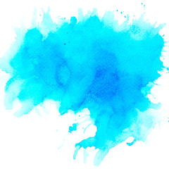 splash blue abstract watercolor background.