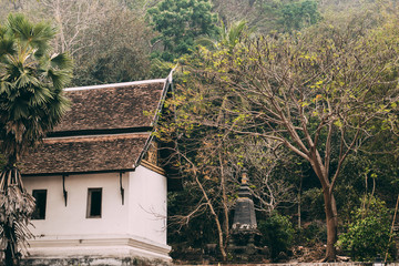 Old temple on the hill in the midst of nature