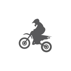 Obraz na płótnie Canvas motocross rider illustration vector template