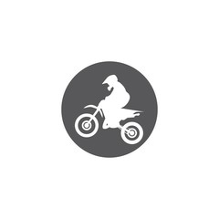 Fototapeta na wymiar motocross rider illustration vector template