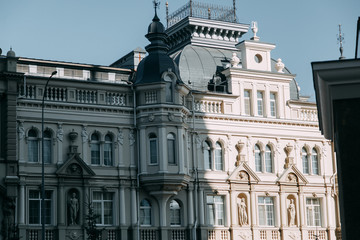 Fototapeta na wymiar Landmarks are iconic places for the tourist. Modern architecture of Kazan.