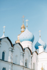 Church Cathedral of the Kazan Kremlin. Attractions and iconic tourist spots.