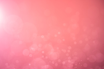 Abstract Pink bokeh defocus glitter blur background.