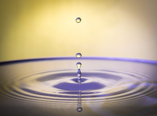 drop of water with colours
