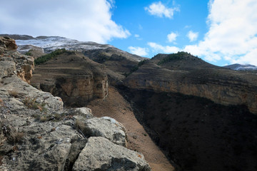 Tough Caucasus mountains view near Gergebil village, Dagestan, Russia