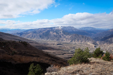 Tough Caucasus mountains view near Gergebil village, Dagestan, Russia