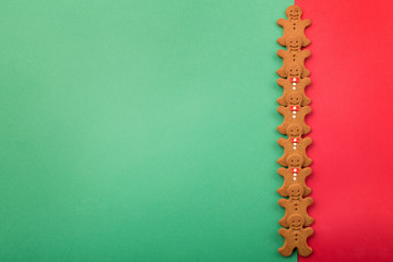 Christmas decoration and gingerbread cookies