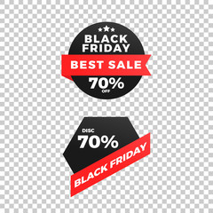 Black Friday Sale Design Banner Collection. Special Offer, Best Sale, Best Offer Design Element for Promotion Ads