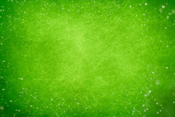 Fototapeta na wymiar Green grunge background with snow, ice texture with space for text or image