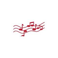 music note icon vector illustration