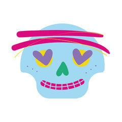 skull head mask painted icon