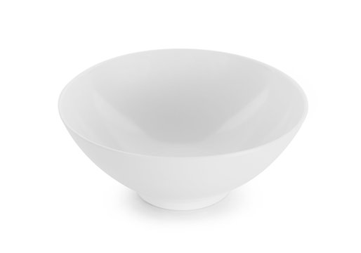 White Bowl Isolated On White Background