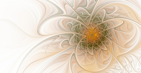 Fractal abstraction on a light background