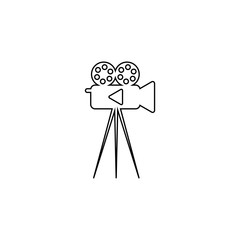 Camera Movie logo vector template