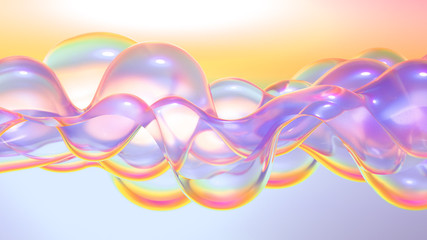 Beautiful, light, elegant background. 3d illustration, 3d rendering.