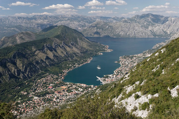 Fototapeta na wymiar Kotor town on the Adriatic coast of Montenegro