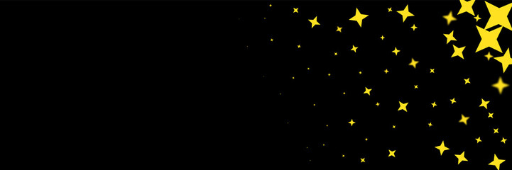 Falling from space. Vector background confetti texture. Falling gold satrs.