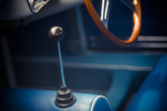 Gear shifter of a vintage car