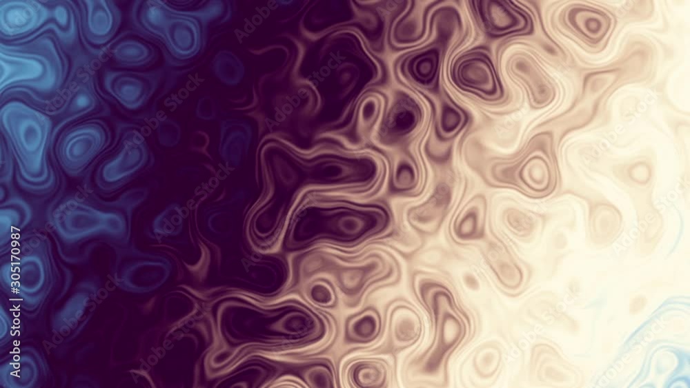 Aufkleber transforming abstract background. psychedelic wavy animated abstract curved shapes. looping footage.