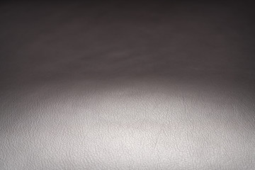 Closeup of full grain dark brown leather