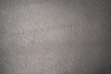 Closeup of full grain dark brown leather