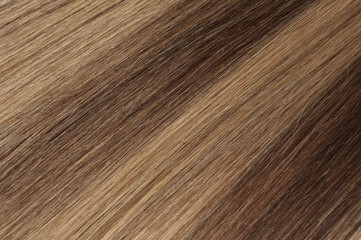 Straight tape in auburn mix light brown highlights human hair extensiosn 