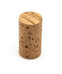 wine cork isolated on white background