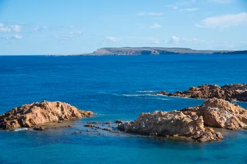 Photo sur Plexiglas Cala Pregonda, île de Minorque, Espagne Cala Pregonda, une des plus belles plages de Minorque, îles Baléares