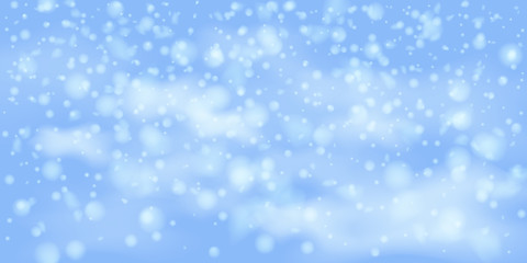 Snowflakes, snowfall.