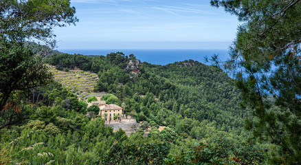 Sierra de Tramuntana mountains on Mallorca island