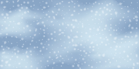 Snowflakes, snowfall.