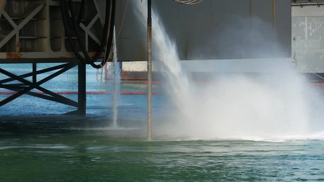 Performing integrate acceptance test (IAT) to test power management system of the jack up rig at the shipyard by using the paddle BHA to generate torque while pumping. 