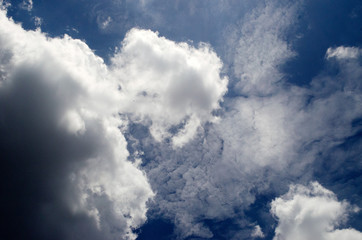 Blue sky and white clouds