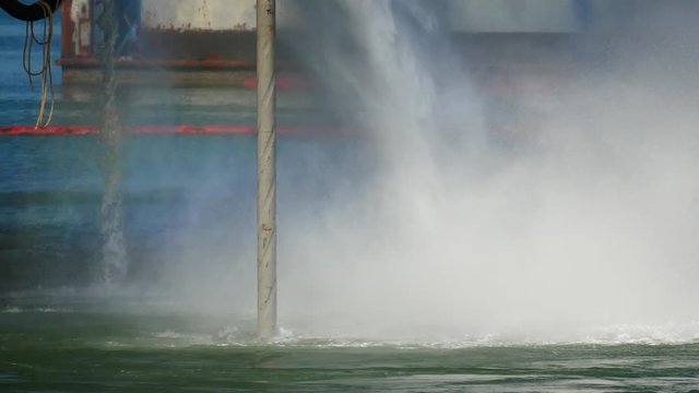 Performing integrate acceptance test (IAT) to test power management system of the jack up rig at the shipyard by using the paddle BHA to generate torque while pumping. 
