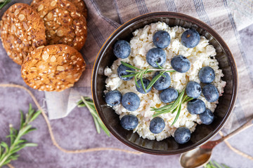 blueberries in a plate for Breakfast