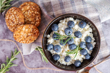 blueberries in a plate for Breakfast