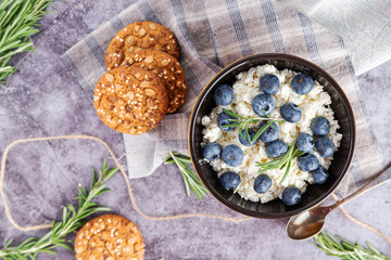 blueberries in a plate for Breakfast