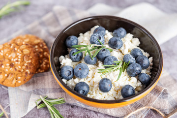blueberries in a plate for Breakfast