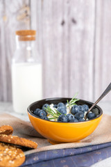 blueberries in a plate for Breakfast