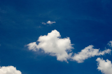 Blue sky and white clouds