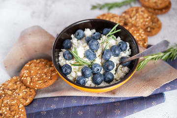 blueberries in a plate for Breakfast