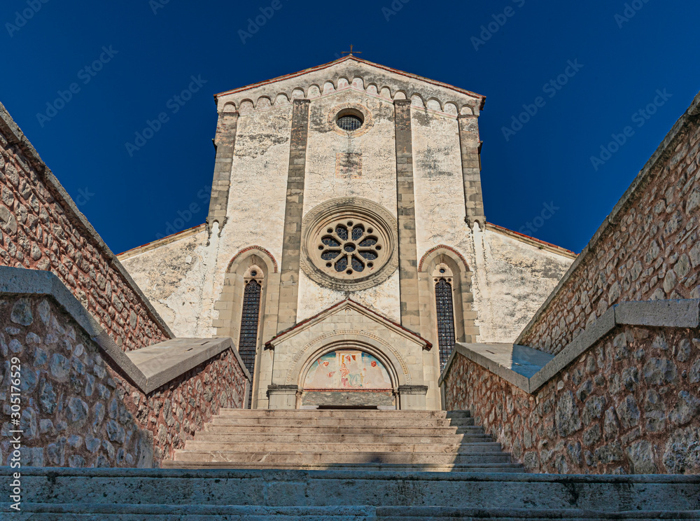 Wall mural old abbey in italy