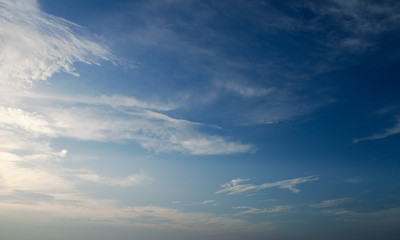 Blue sky and white clouds