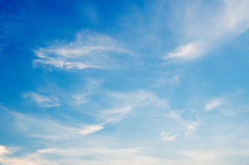 Blue sky and white clouds