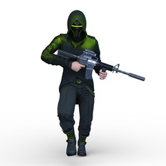 Fototapeta premium 覆面の男