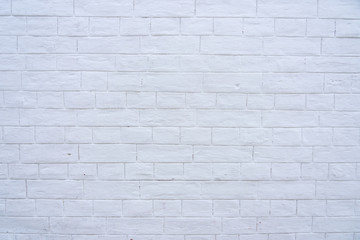 Naklejka premium Background pattern of white brick wall.
